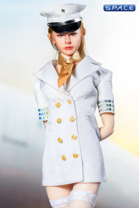 1/6 Scale white Stewardess Clothing Set