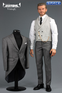 1/6 Scale light grey Gentleman Cutaway Set