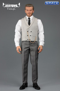 1/6 Scale light grey Gentleman Cutaway Set