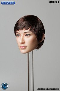 1/6 Scale Amaya Head Sculpt (short brown hair with bangs)