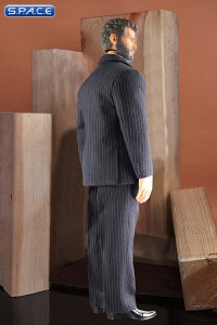 1/6 Scale striped dark grey Gentleman Suit Set