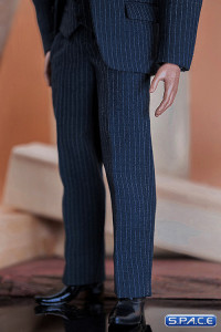 1/6 Scale striped blue Gentleman Suit Set