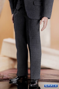 1/6 Scale striped light grey Gentleman Suit Set