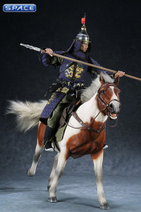 1/6 Scale chestnut & white walking Mongolica Horse