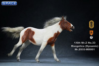 1/6 Scale chestnut & white walking Mongolica Horse