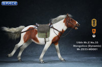 1/6 Scale chestnut & white walking Mongolica Horse