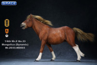 1/6 Scale sorrel walking Mongolica Horse