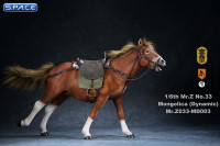 1/6 Scale sorrel walking Mongolica Horse