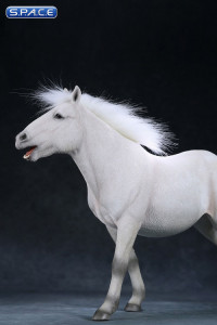 1/6 Scale white walking Mongolica Horse