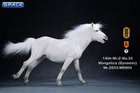 1/6 Scale white walking Mongolica Horse