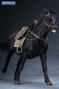 1/6 Scale black walking Mongolica Horse