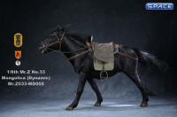 1/6 Scale black walking Mongolica Horse