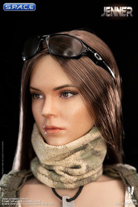 1/6 Scale A-TACS FG Women Soldier - Jenner with brown hair