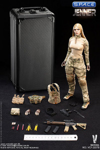 1/6 Scale A-TACS FG Women Soldier - Jenner with blonde hair