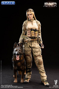 1/6 Scale A-TACS FG Women Soldier - Jenner with blonde hair