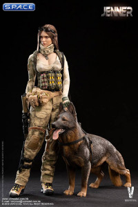 1/6 Scale German Shepherd black