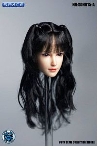 1/6 Scale Sachiko Head Sculpt (black hair with pigtails and bangs)