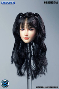 1/6 Scale Sachiko Head Sculpt (black hair with pigtails and bangs)