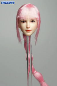 1/6 Scale Sachiko Head Sculpt (pink hair with ponytail)