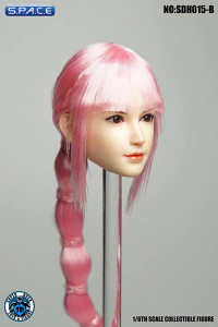 1/6 Scale Sachiko Head Sculpt (pink hair with ponytail)