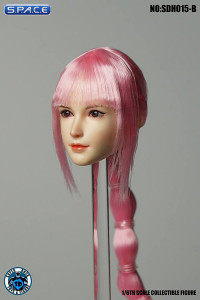 1/6 Scale Sachiko Head Sculpt (pink hair with ponytail)