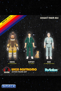 Kane, Ripley and Ash ReAction Figure 3-Pack (Alien)