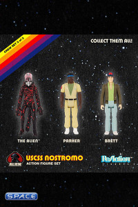 Alien, Parker and Brett ReAction Figure 3-Pack (Alien)