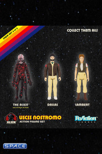 Attack Alien, Dallas and Lambert ReAction Figure 3-Pack (Alien)