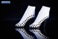1/6 Scale high heeled ankle boots (white)