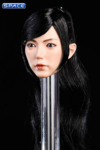 1/6 Scale Aiko Head Sculpt (long black hair with bangs)