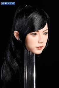 1/6 Scale Aiko Head Sculpt (long black hair with bangs)