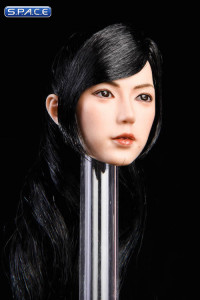 1/6 Scale Aiko Head Sculpt (long black hair with bangs)