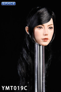 1/6 Scale Aiko Head Sculpt (long black hair with bangs)