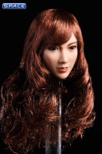 1/6 Scale Asuka Head Sculpt (brown curly hair)