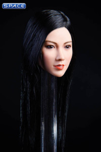 1/6 Scale Asuka Head Sculpt (long black hair)