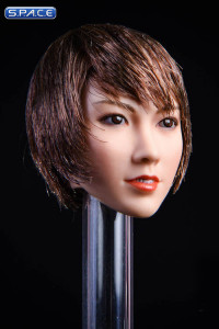 1/6 Scale Asuka Head Sculpt (short brown hair)