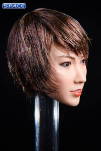 1/6 Scale Asuka Head Sculpt (short brown hair)