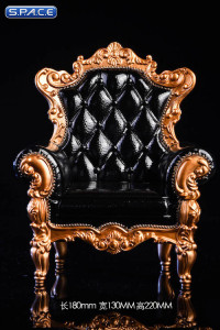 1/6 Scale black Armchair