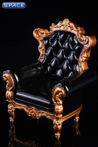 1/6 Scale black Armchair