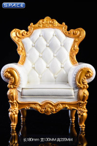 1/6 Scale white Armchair