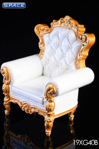 1/6 Scale white Armchair