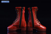 1/6 Scale red  female Zipper Boots