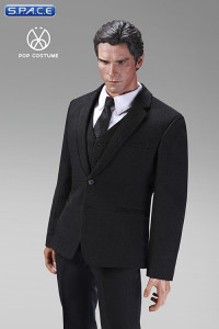 1/6 Scale black exquisite three-piece Male Suit Set