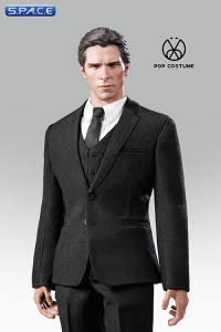 1/6 Scale black exquisite three-piece Male Suit Set