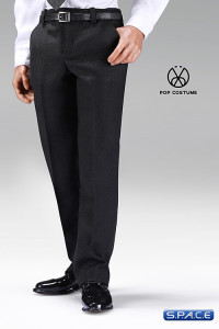 1/6 Scale black exquisite three-piece Male Suit Set