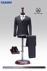 1/6 Scale grey exquisite three-piece Male Suit Set