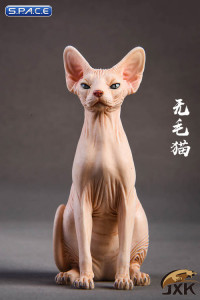 1/6 Scale pale Canadian Hairless Cat