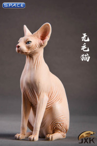 1/6 Scale pale Canadian Hairless Cat