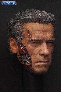 1/6 Scale battle damaged Guardian Head Sculpt (grey hair)