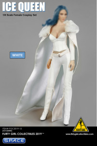 1/6 Scale Ice Queen white Cosplay Clothing Set Ver. 2.0